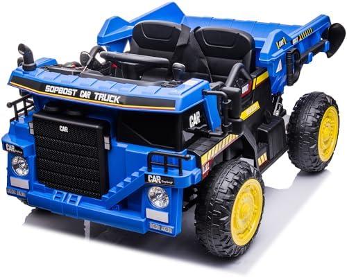 Exploring Fun: Our Review of the sopbost 12V Ride-On Dump Truck