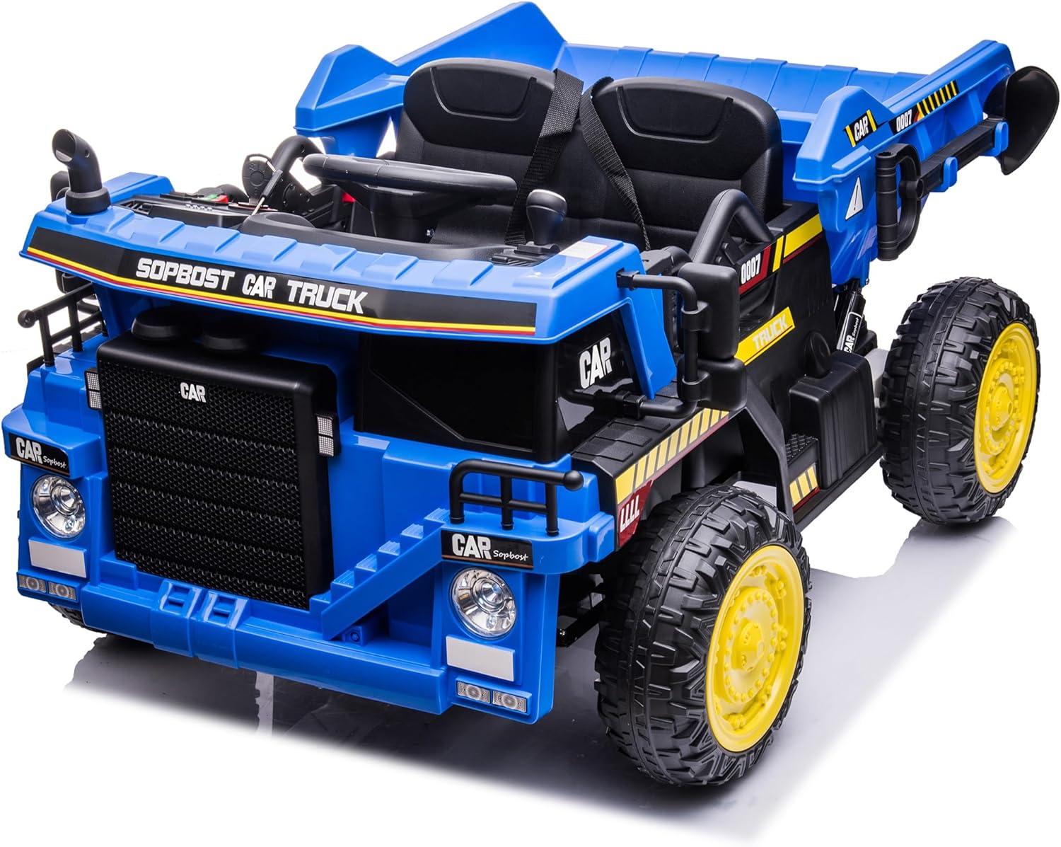 Exploring Fun: Our review of the sopbost 12V Ride-On Dump Truck